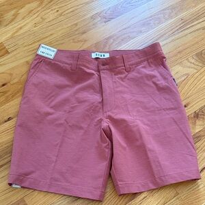 Rowm Men's Dusty Rose Flat Front Shorts